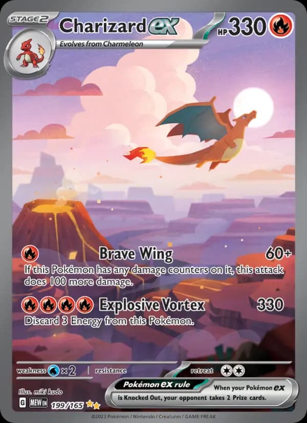 Charizard ex, carta 199 de 151