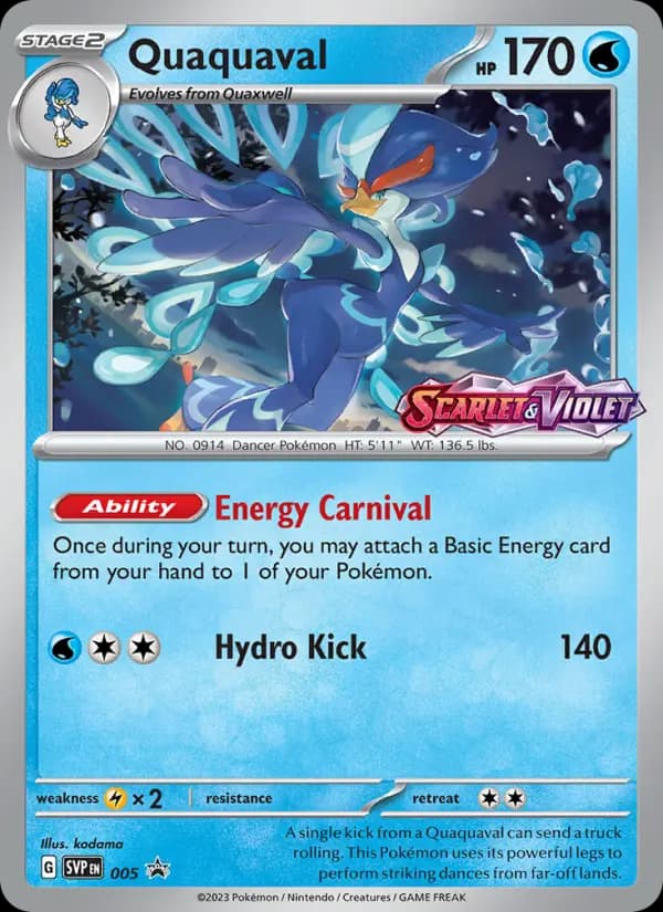 Quaquaval, carta 005 de SVP Black Star Promos