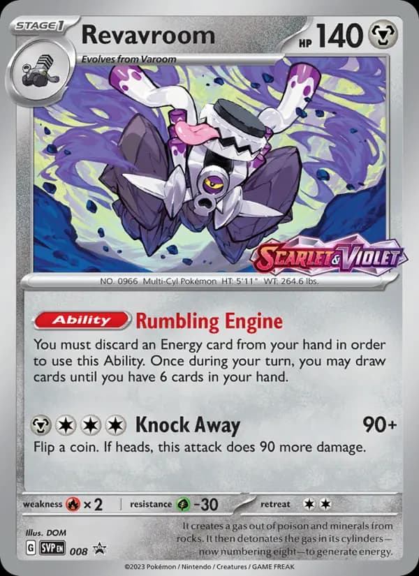 Revavroom, carta 008 de SVP Black Star Promos