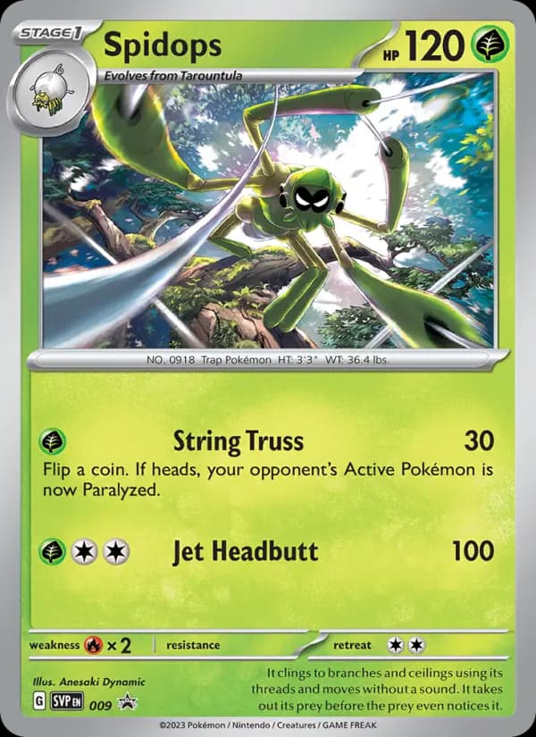 Spidops, carta 009 de SVP Black Star Promos