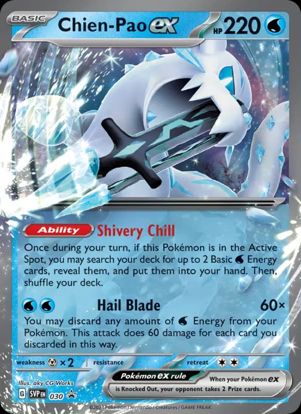 Chien-Pao ex, carta 030 de SVP Black Star Promos