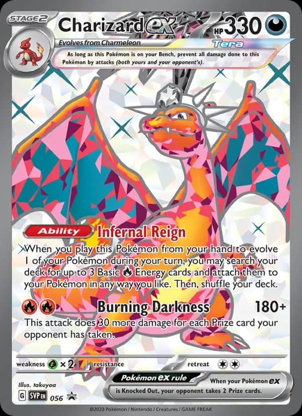 Charizard ex, carta 056 de SVP Black Star Promos
