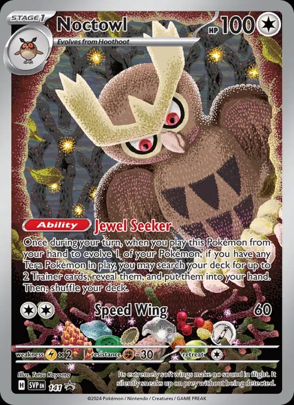 Noctowl, carta 141 de SVP Black Star Promos
