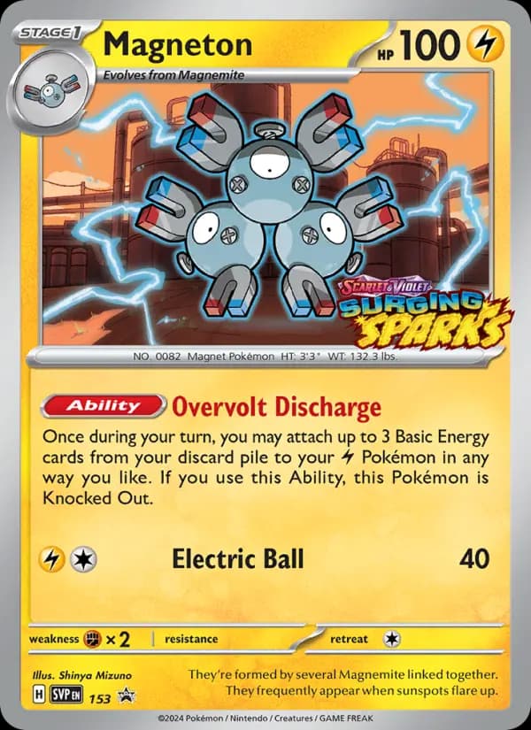 Magneton, carta 153 de SVP Black Star Promos