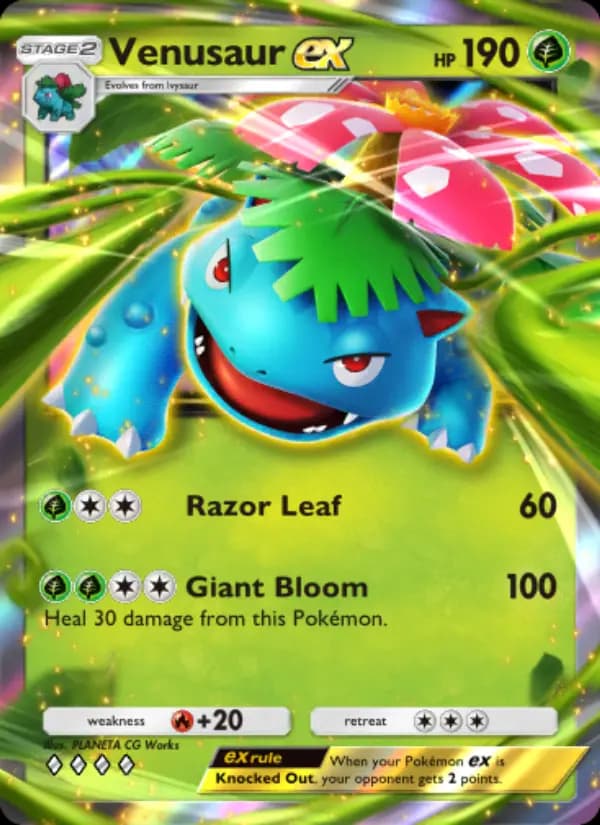 Venusaur ex, carta 004 de Genetic Apex