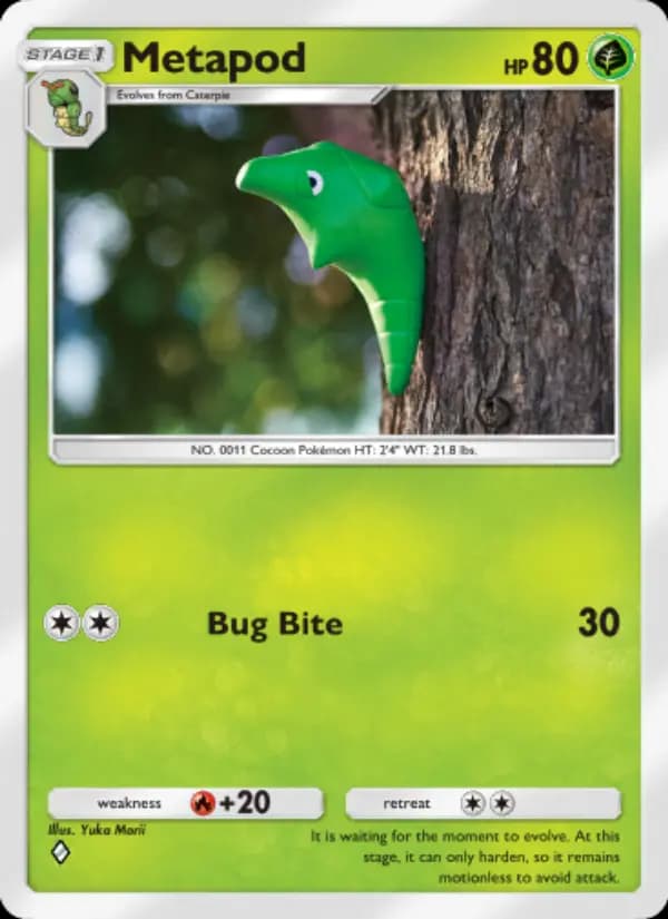 Metapod, carta 006 de Genetic Apex