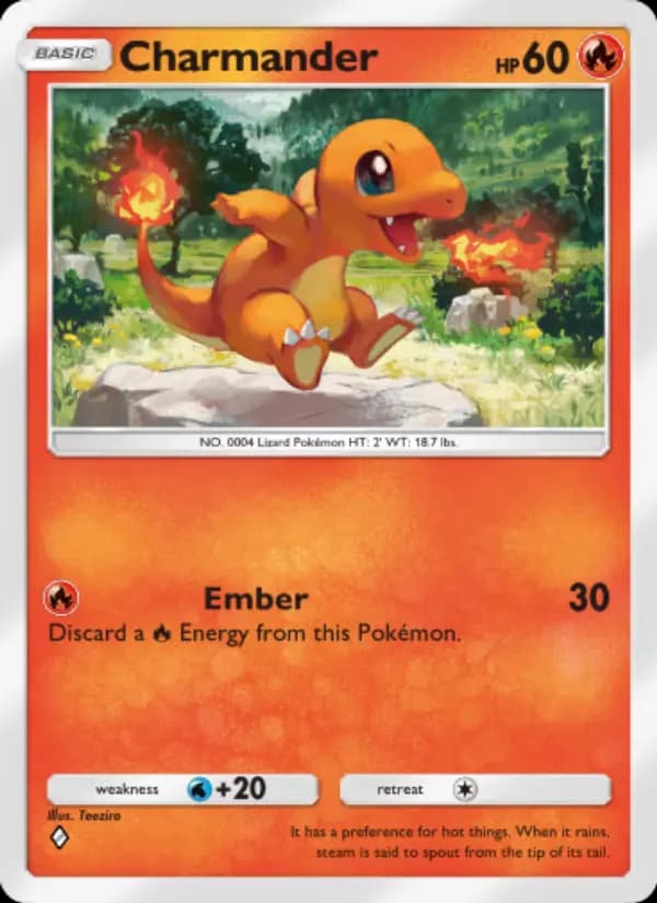 Charmander, carta 033 de Genetic Apex