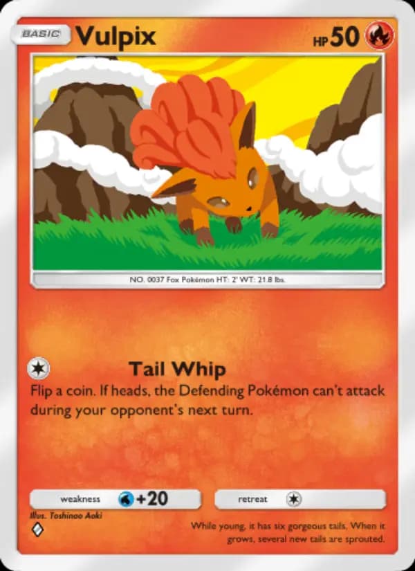 Vulpix, carta 037 de Genetic Apex