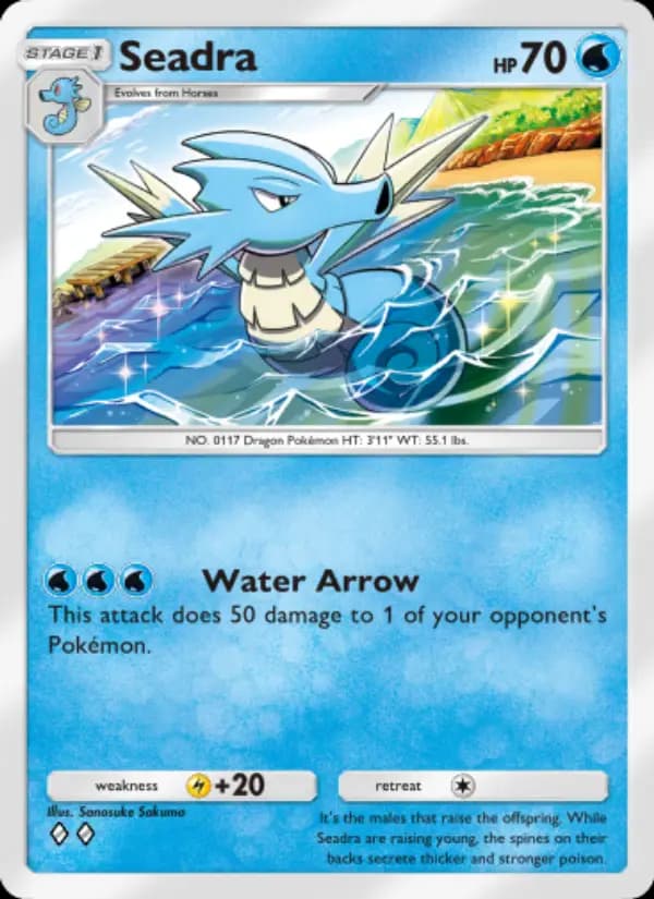 Seadra, carta 071 de Genetic Apex