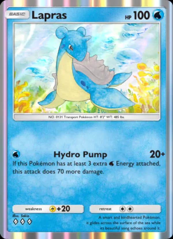 Lapras, carta 079 de Genetic Apex