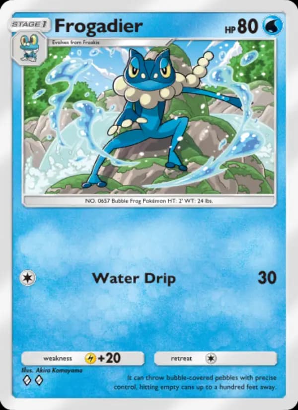 Frogadier, carta 088 de Genetic Apex