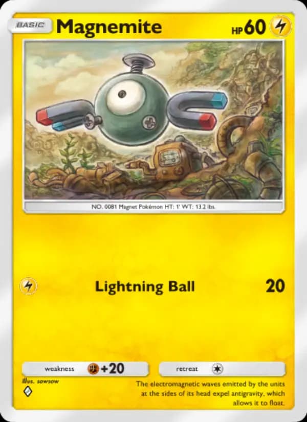 Magnemite, carta 097 de Genetic Apex