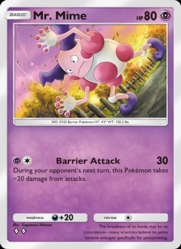 Mr. Mime, carta 126 de Genetic Apex