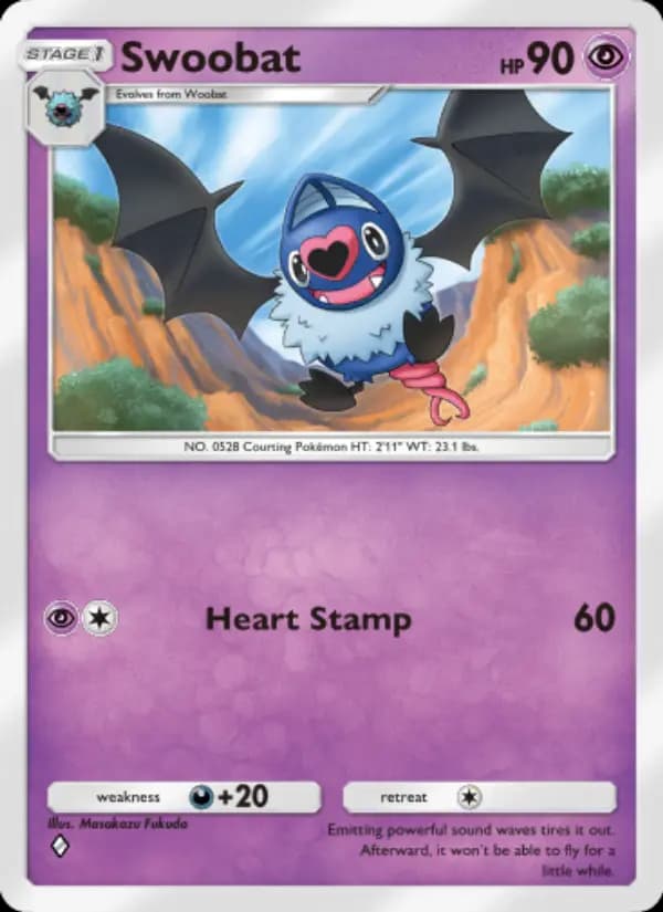 Swoobat, carta 134 de Genetic Apex