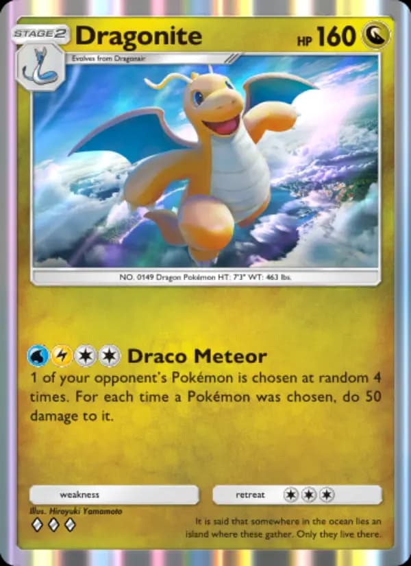 Dragonite, carta 185 de Genetic Apex