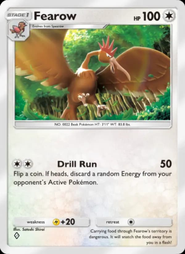 Fearow, carta 192 de Genetic Apex