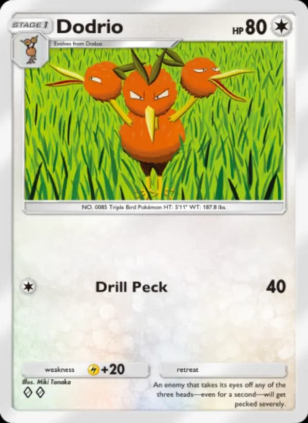 Dodrio, carta 200 de Genetic Apex