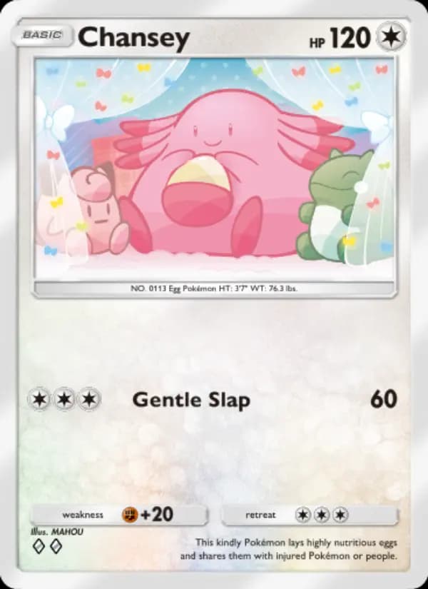 Chansey, carta 202 de Genetic Apex