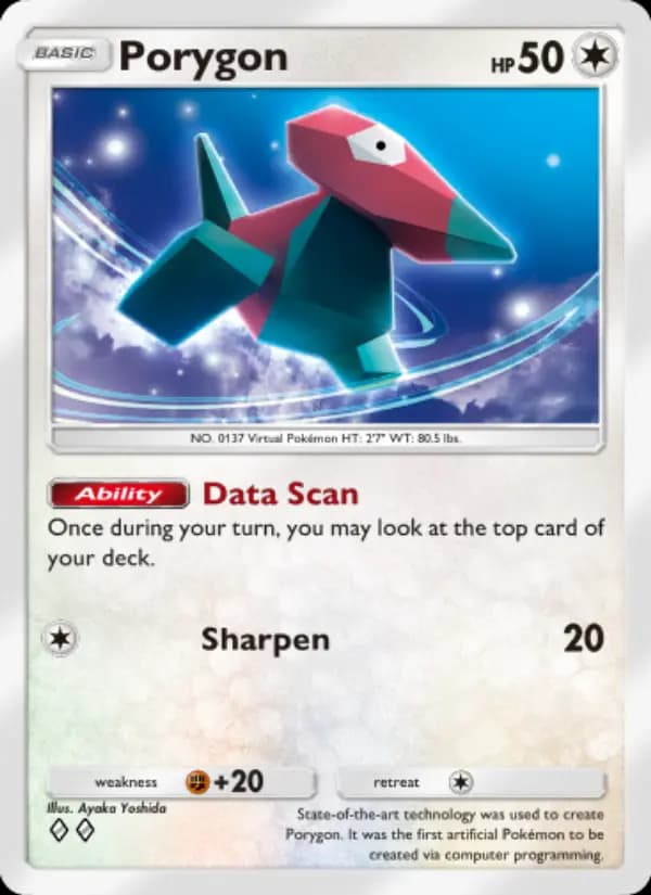 Porygon, carta 209 de Genetic Apex