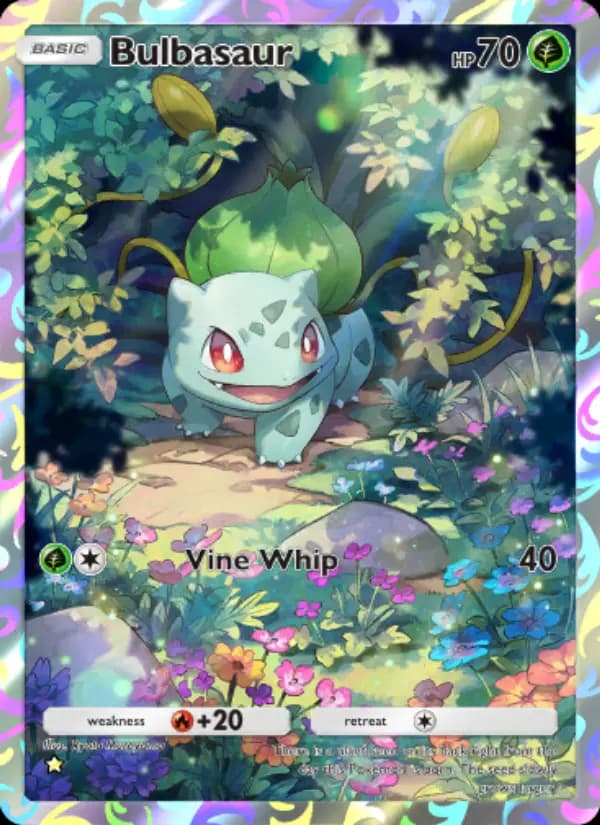 Bulbasaur, carta 227 de Genetic Apex