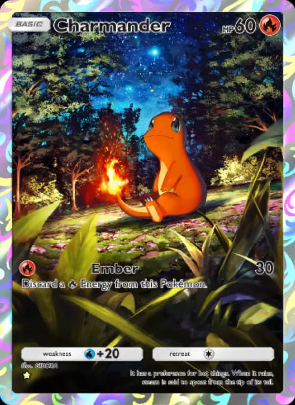 Charmander, carta 230 de Genetic Apex