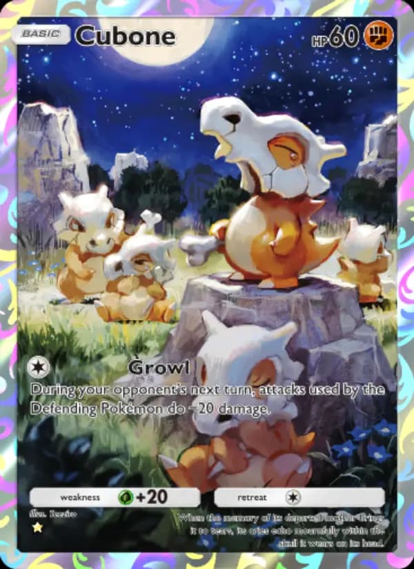 Cubone, carta 239 de Genetic Apex