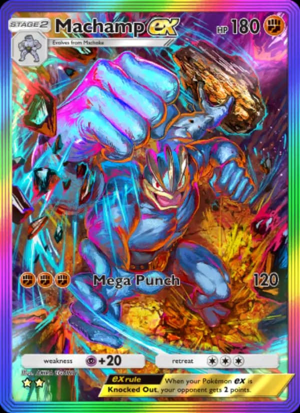 Machamp ex, carta 278 de Genetic Apex