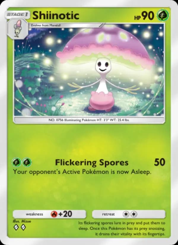 Shiinotic, carta 008 de Mythical Island