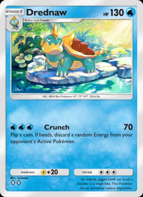 Drednaw, carta 023 de Mythical Island