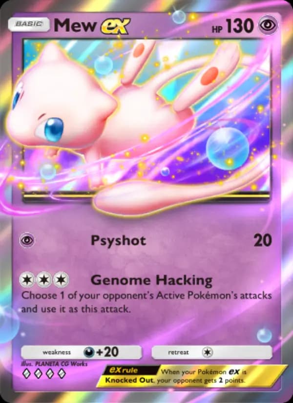Mew ex, carta 032 de Mythical Island