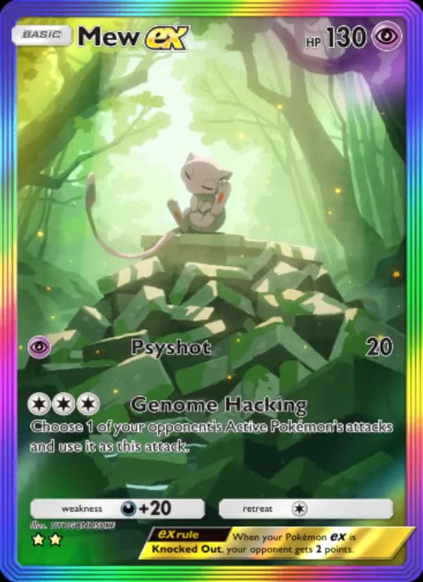 Mew ex, carta 083 de Mythical Island