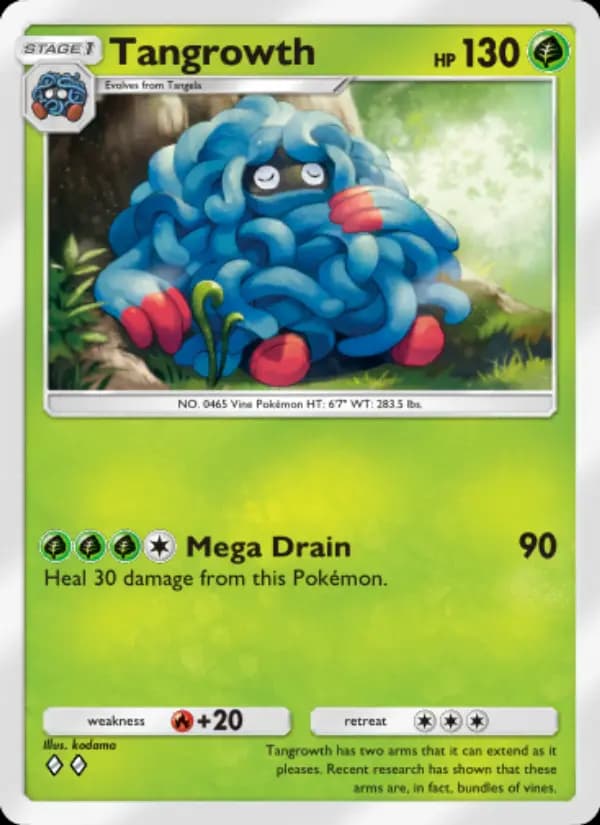 Tangrowth, carta 005 de Space-Time Smackdown
