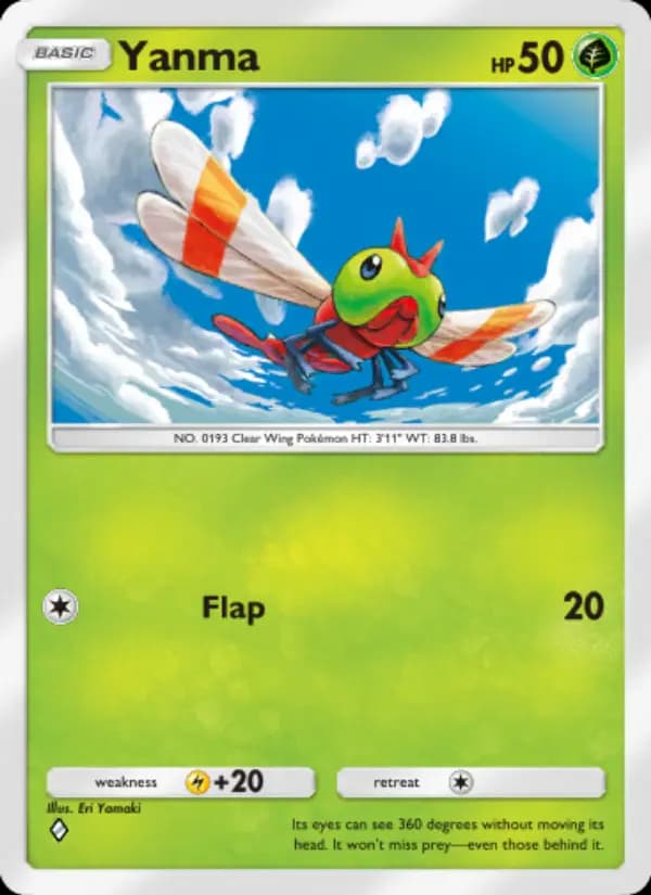 Yanma, carta 006 de Space-Time Smackdown