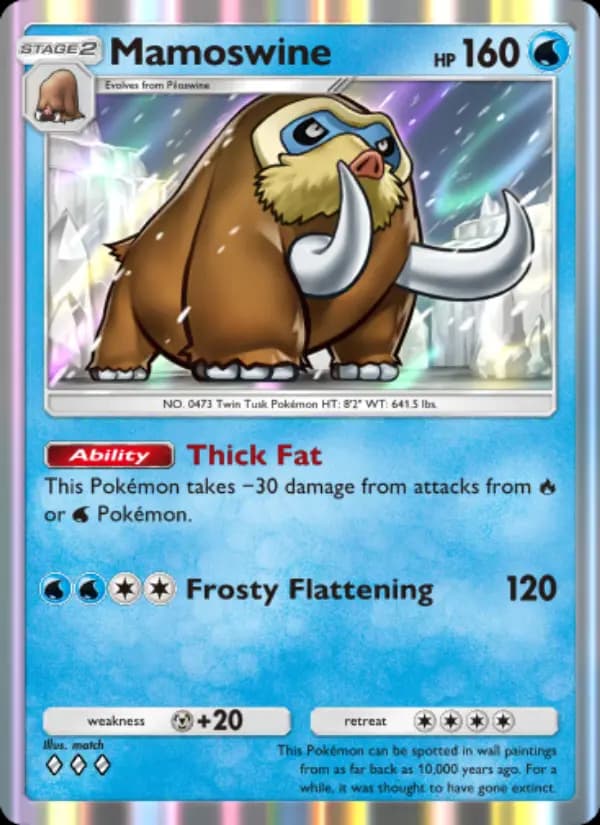 Mamoswine, carta 033 de Space-Time Smackdown