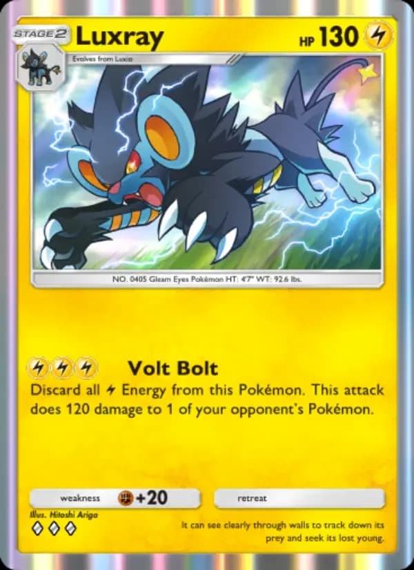 Luxray, carta 060 de Space-Time Smackdown