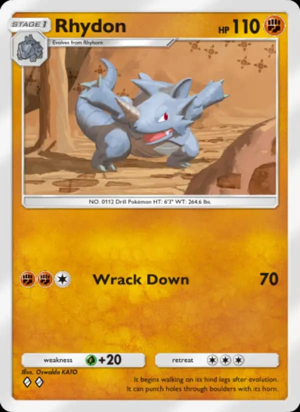 Rhydon, carta 081 de Space-Time Smackdown