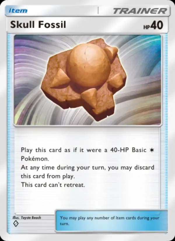 Skull Fossil, carta 144 de Space-Time Smackdown