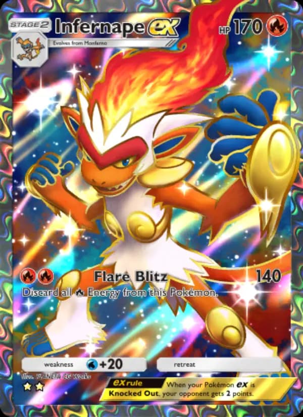 Infernape ex, carta 181 de Space-Time Smackdown