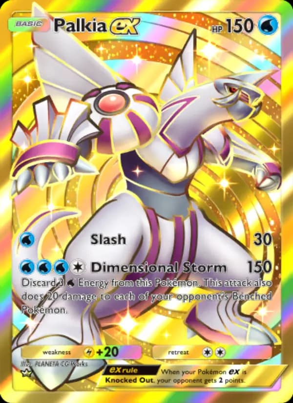 Palkia ex, carta 206 de Space-Time Smackdown