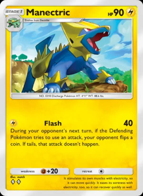 Manectric, carta 028 de Triumphant Light