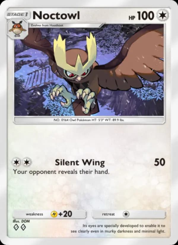 Noctowl, carta 065 de Triumphant Light