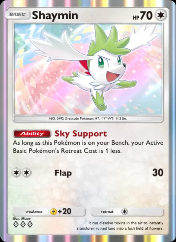 Shaymin, carta 069 de Triumphant Light