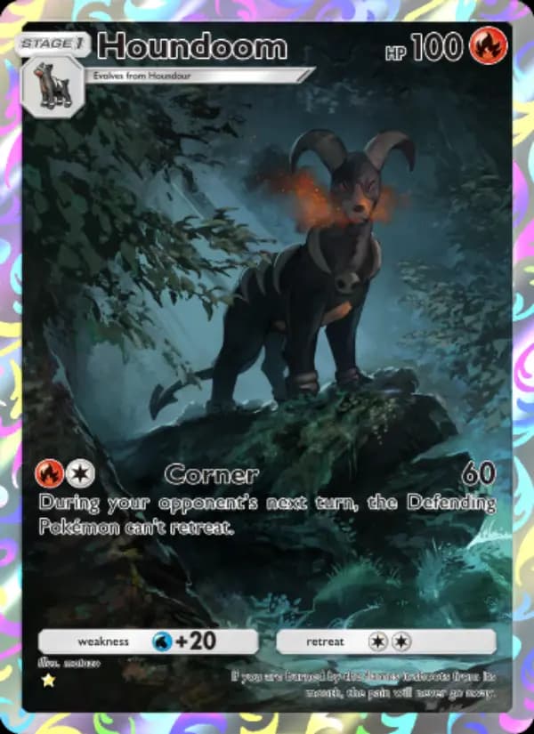 Houndoom, carta 076 de Triumphant Light