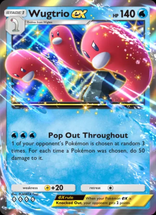 Wugtrio ex, carta 019 de Shining Revelry