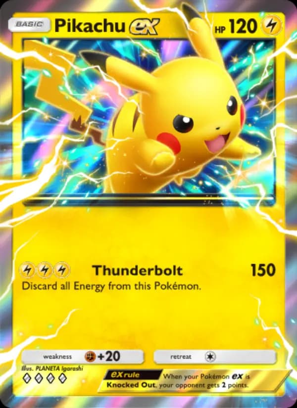 Pikachu ex, carta 022 de Shining Revelry