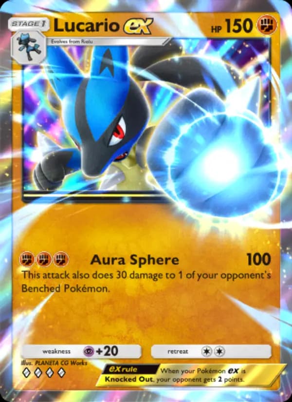 Lucario ex, carta 043 de Shining Revelry