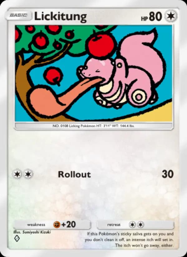 Lickitung, carta 062 de Shining Revelry