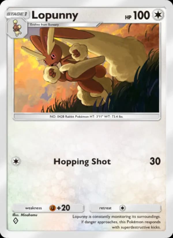 Lopunny, carta 067 de Shining Revelry
