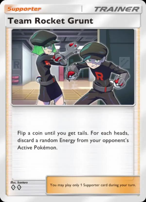 Team Rocket Grunt, carta 072 de Shining Revelry