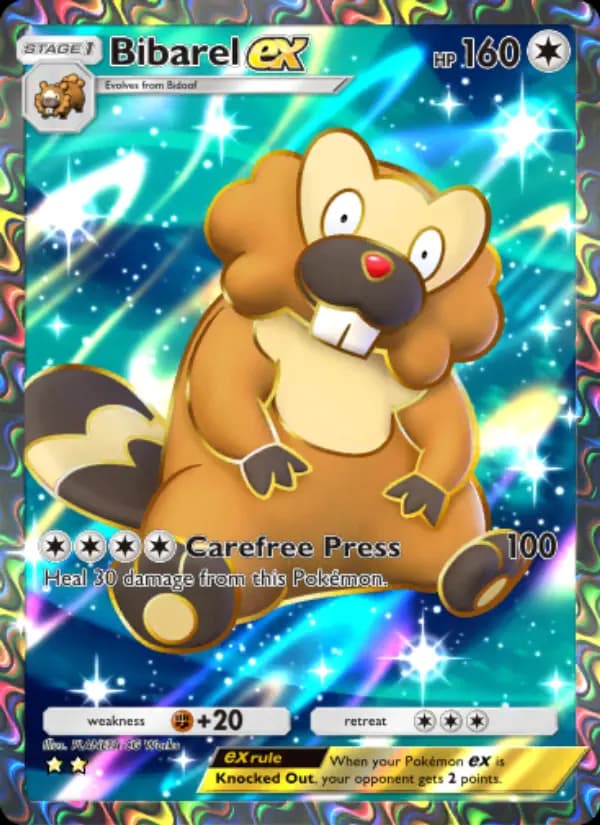 Bibarel ex, carta 087 de Shining Revelry
